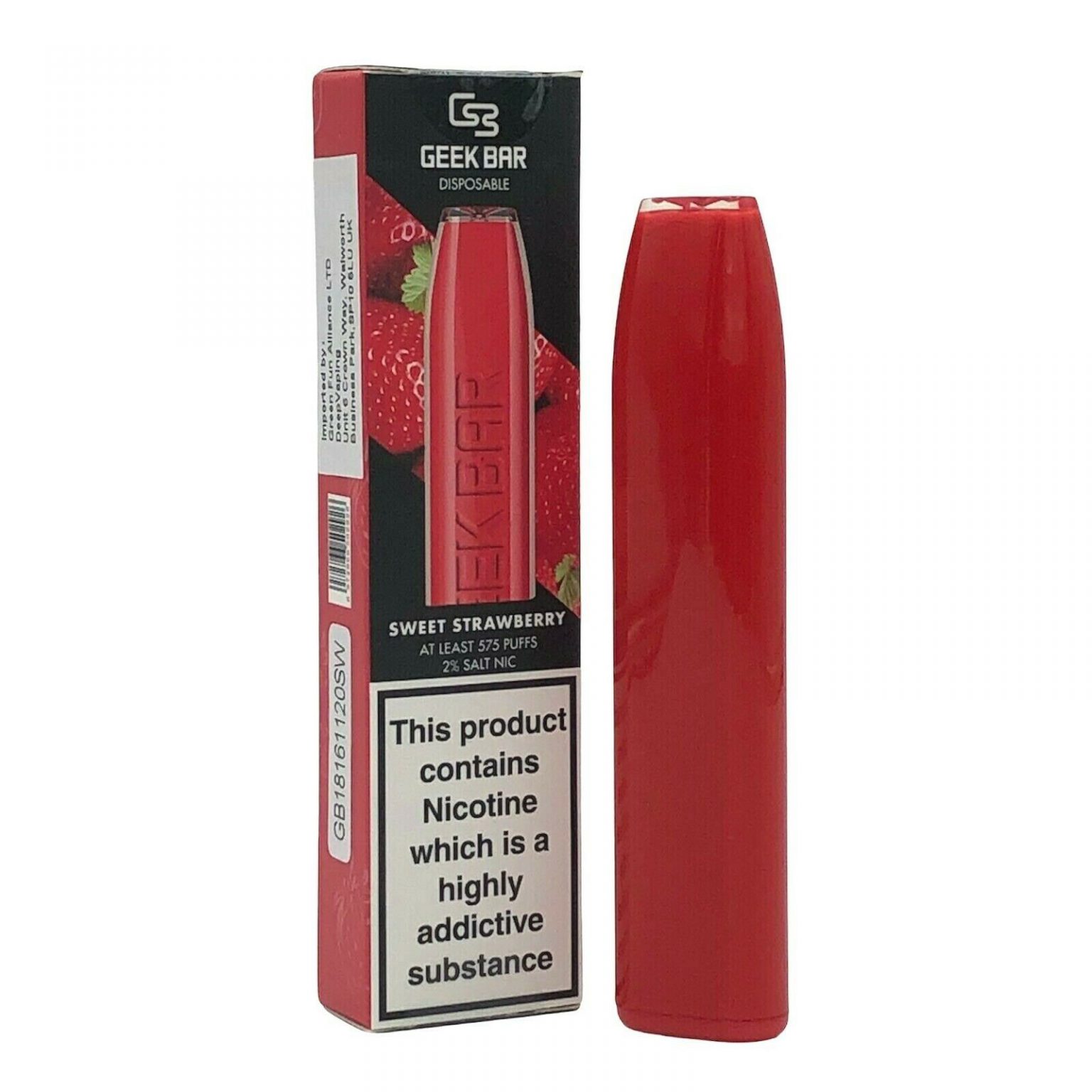 GEEK BAR Disposable Pod Device 20mg Nic Salt Infinite Vapour